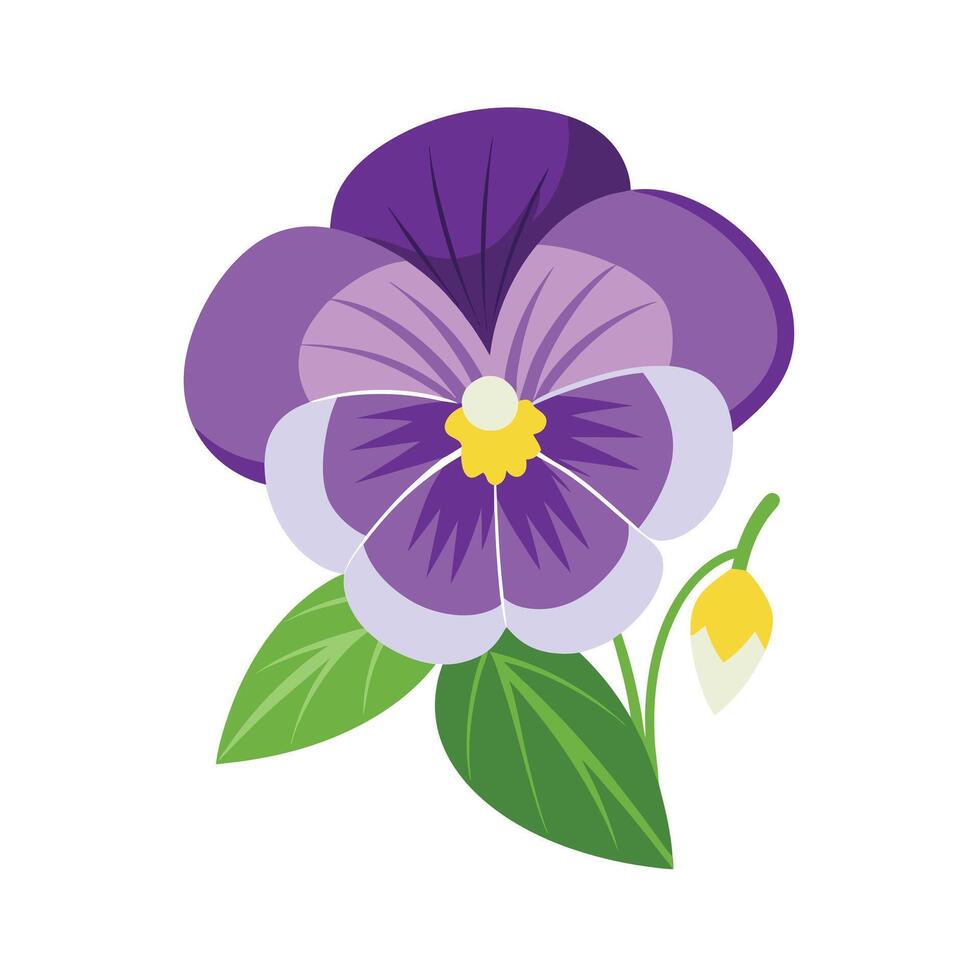 Beautiful Flower Minimalist Floral Illustration vector