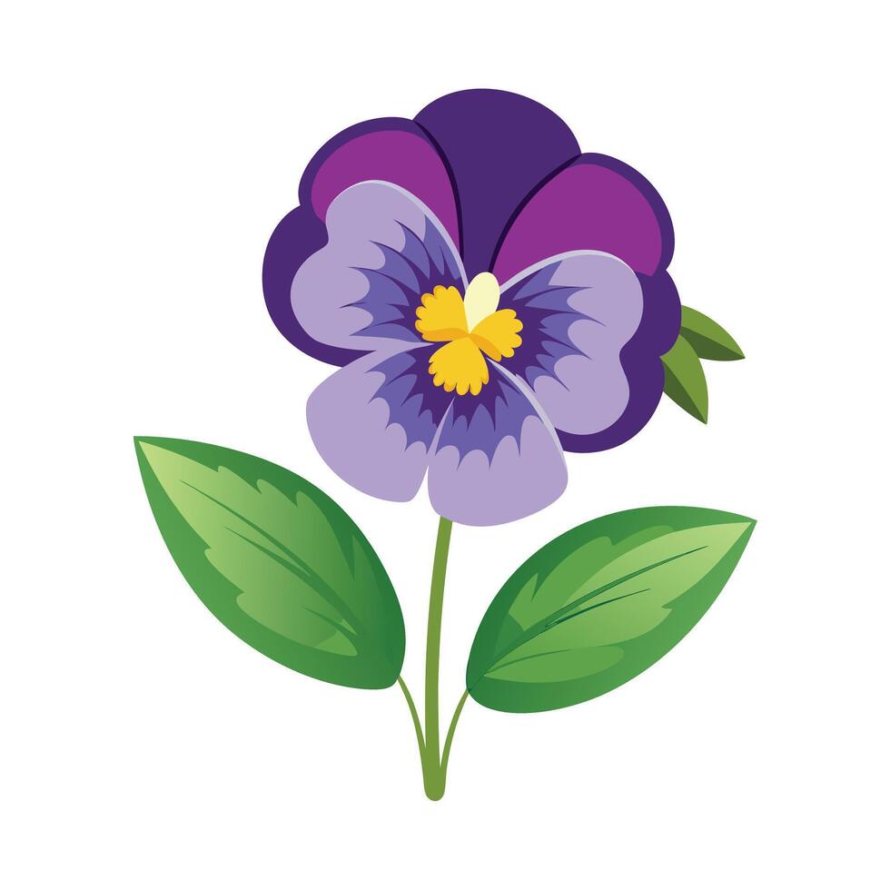 Beautiful Flower Minimalist Floral Illustration vector