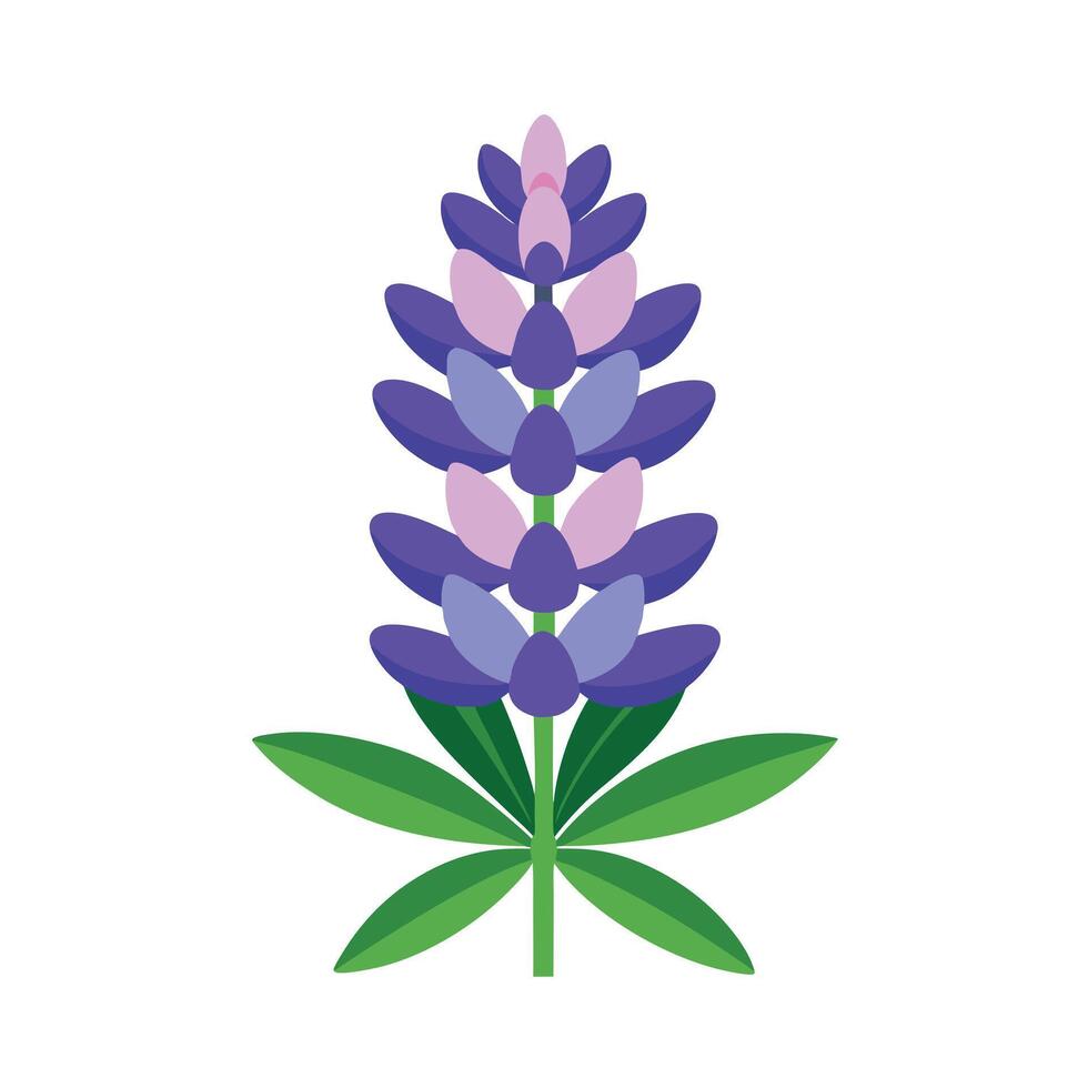 hermosa flor minimalista floral ilustración vector