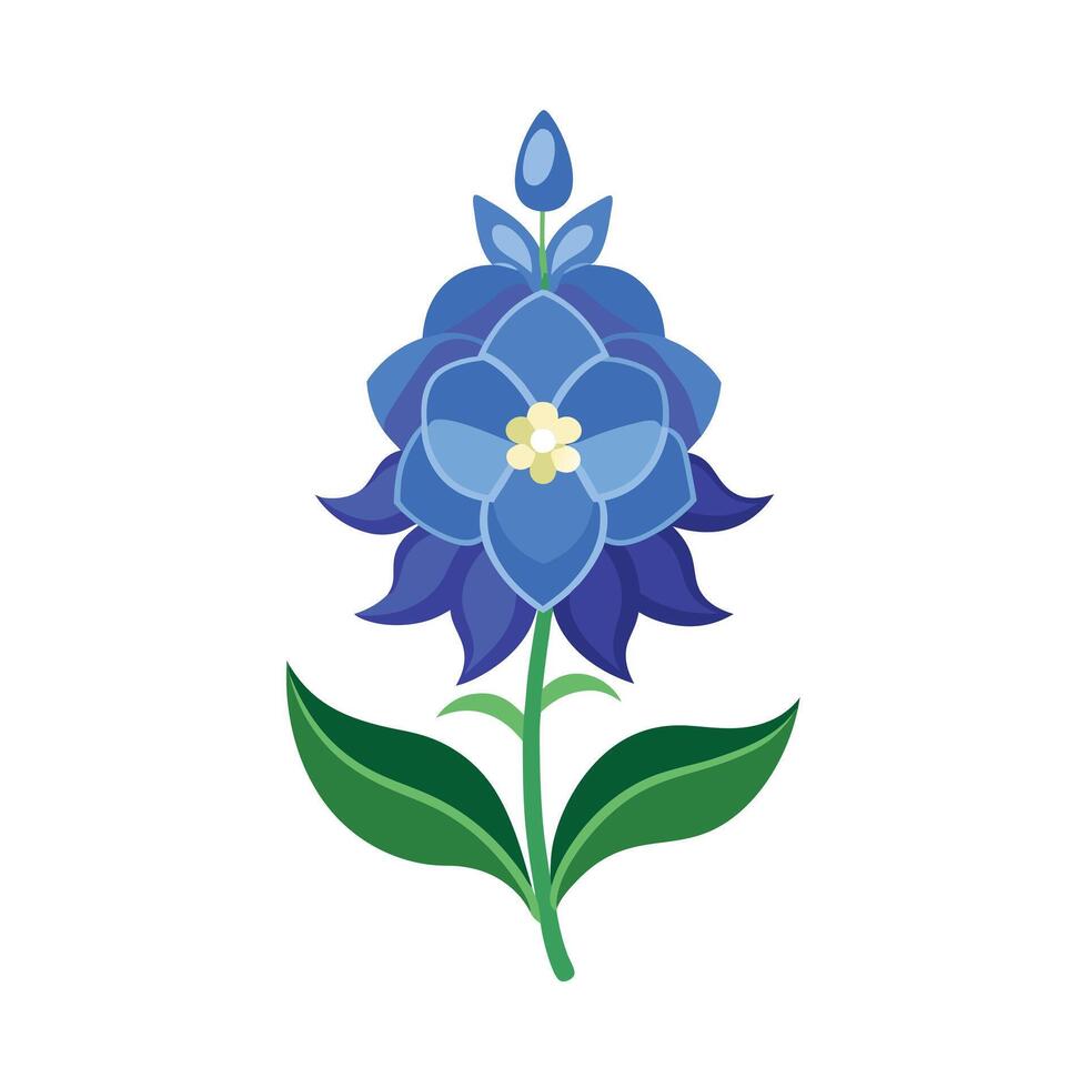 Beautiful Flower Minimalist Floral Illustration vector