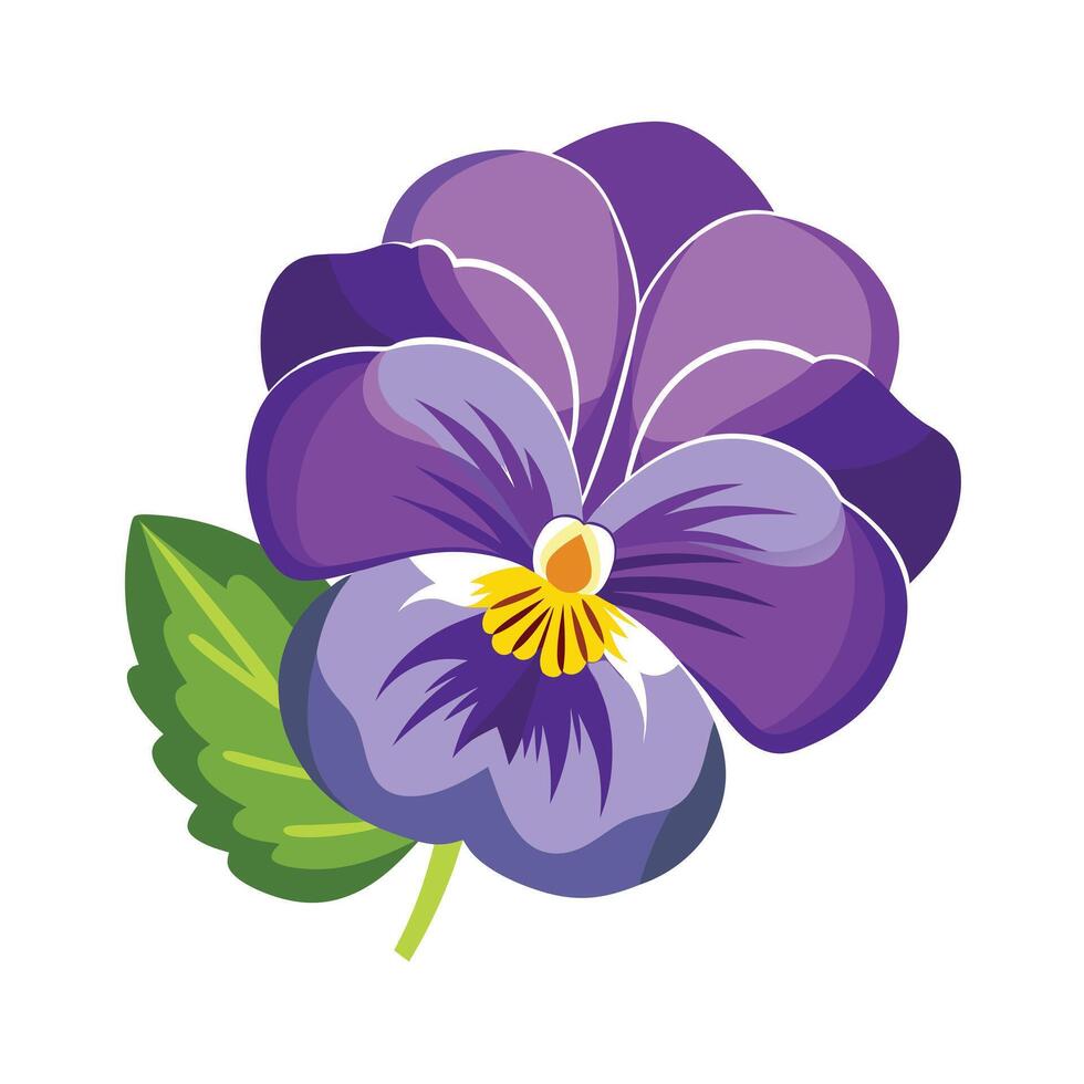Beautiful Flower Minimalist Floral Illustration vector