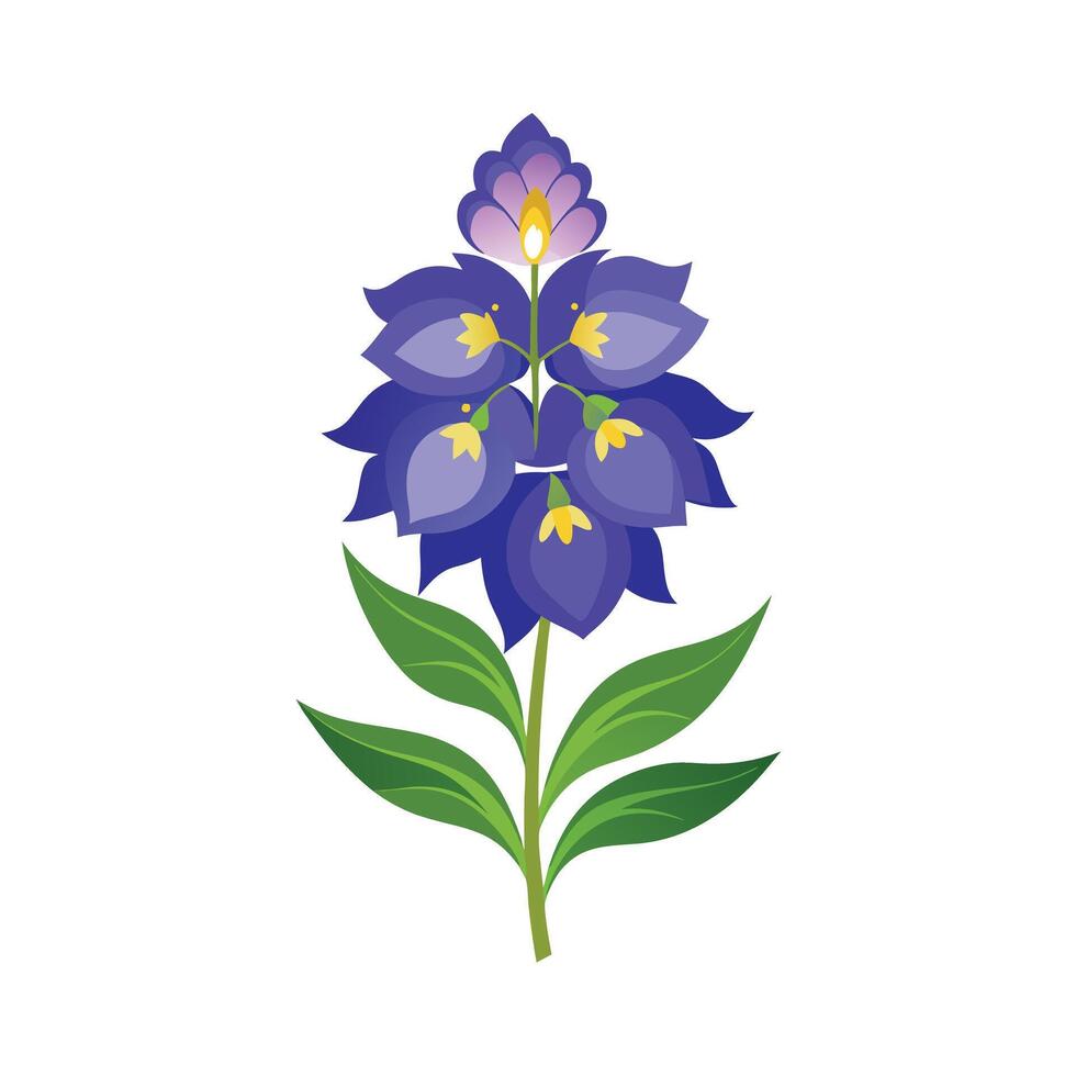 Beautiful Flower Minimalist Floral Illustration vector