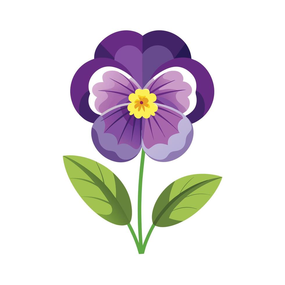 Beautiful Flower Minimalist Floral Illustration vector