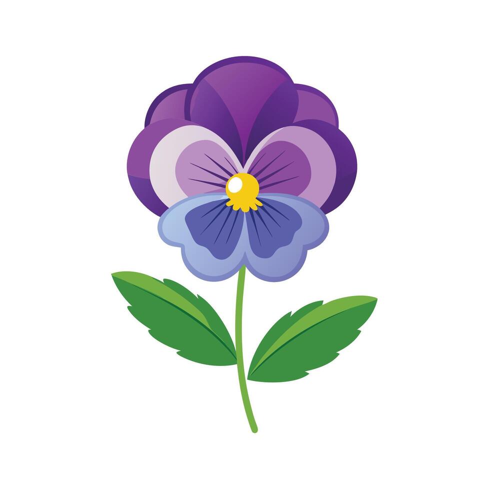 Beautiful Flower Minimalist Floral Illustration vector