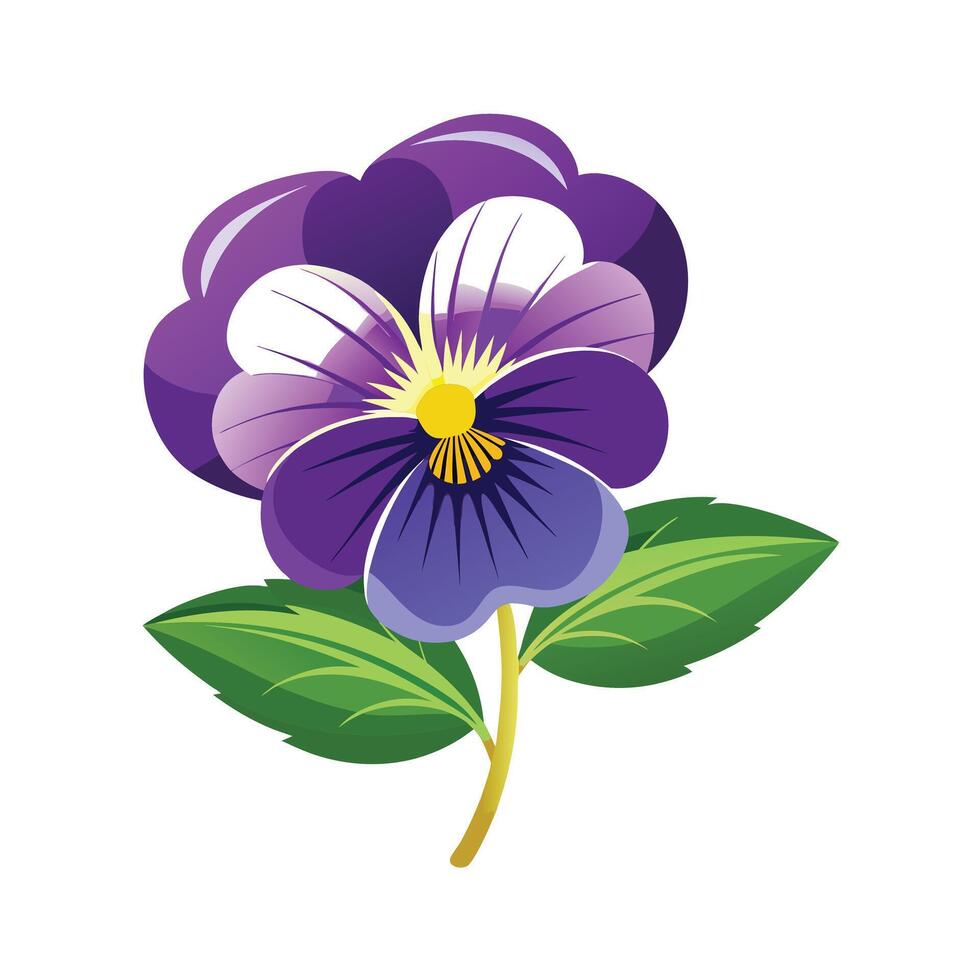 Beautiful Flower Minimalist Floral Illustration vector