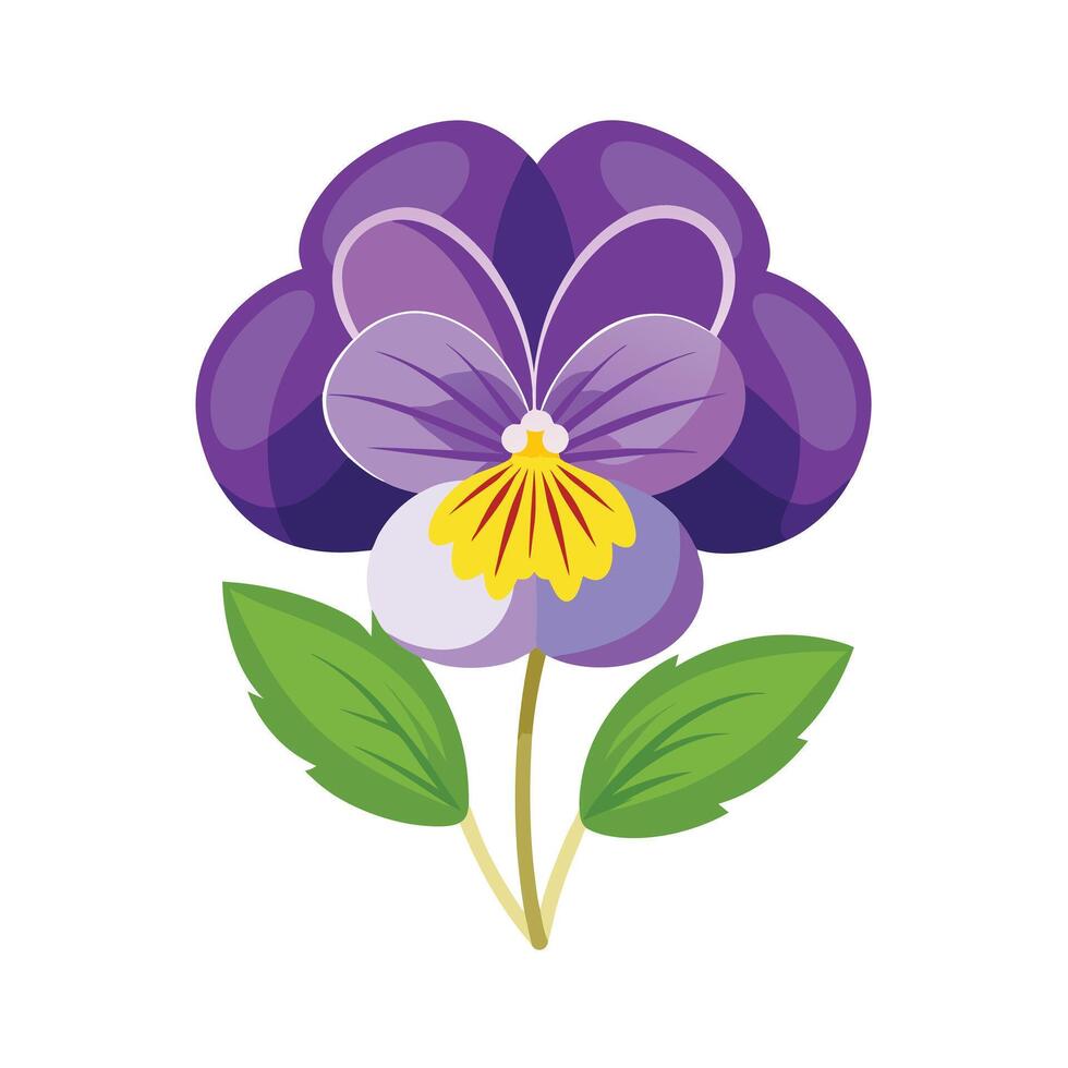 Beautiful Flower Minimalist Floral Illustration vector