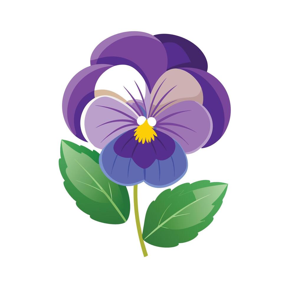 Beautiful Flower Minimalist Floral Illustration vector