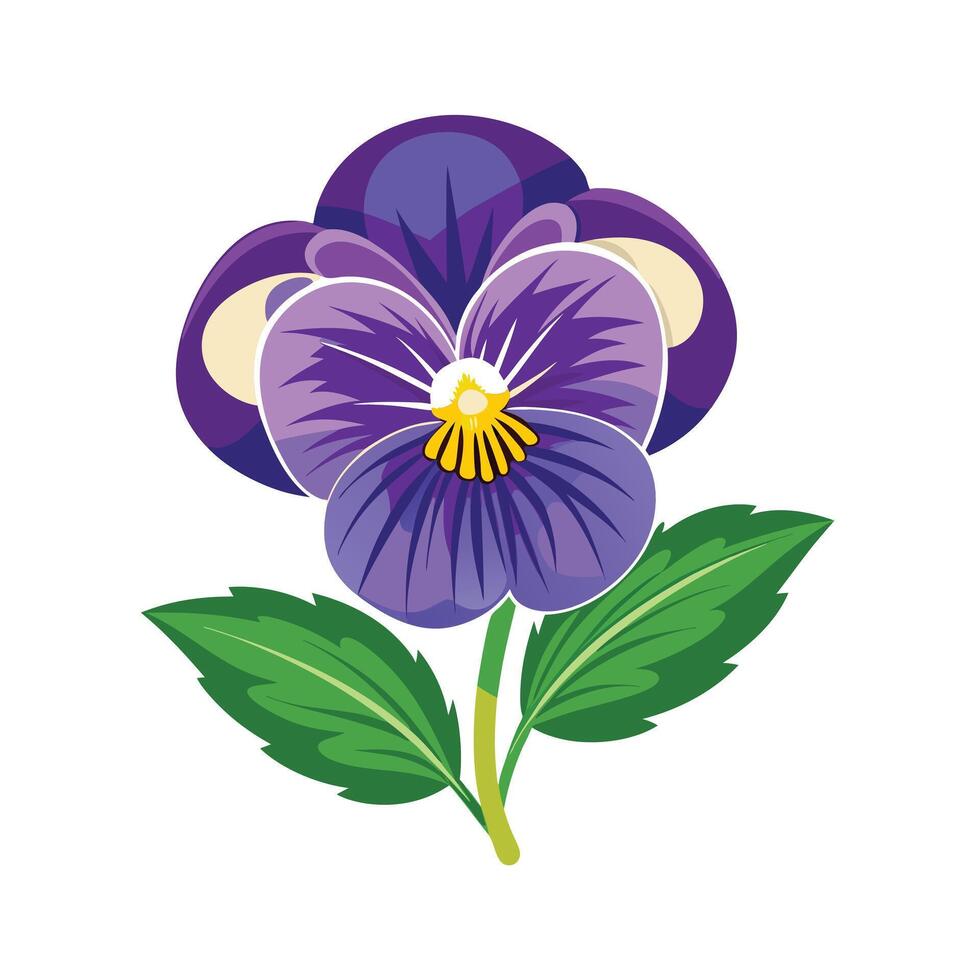 Beautiful Flower Minimalist Floral Illustration vector
