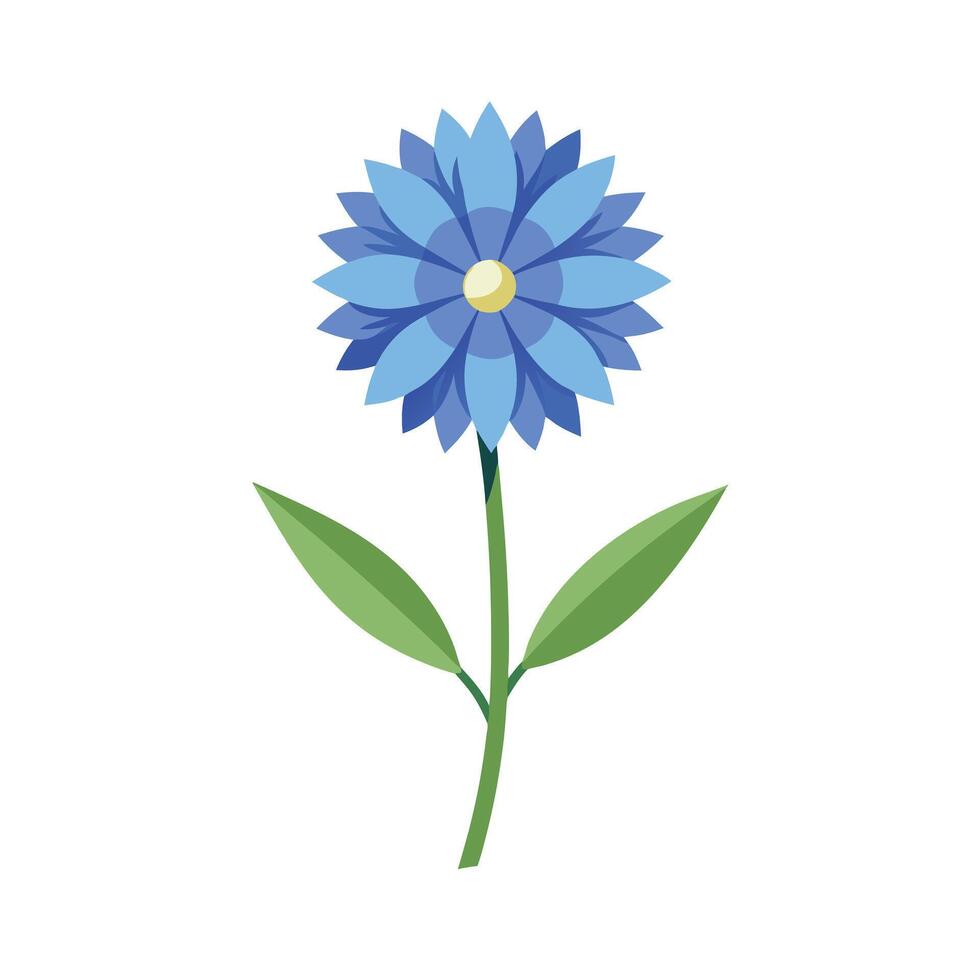 Beautiful Flower Minimalist Floral Illustration vector
