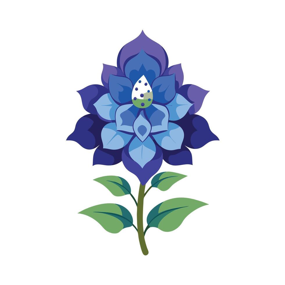 Beautiful Flower Minimalist Floral Illustration vector