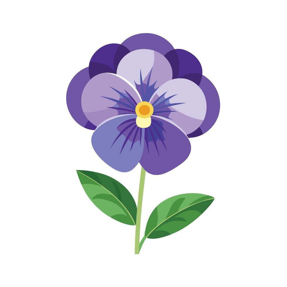 Beautiful Flower Minimalist Floral Illustration vector