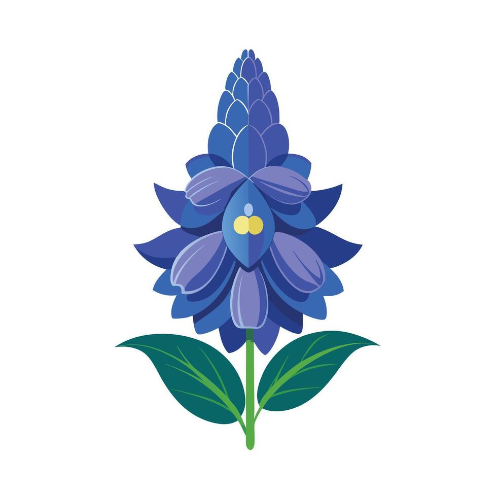 Beautiful Flower Minimalist Floral Illustration vector