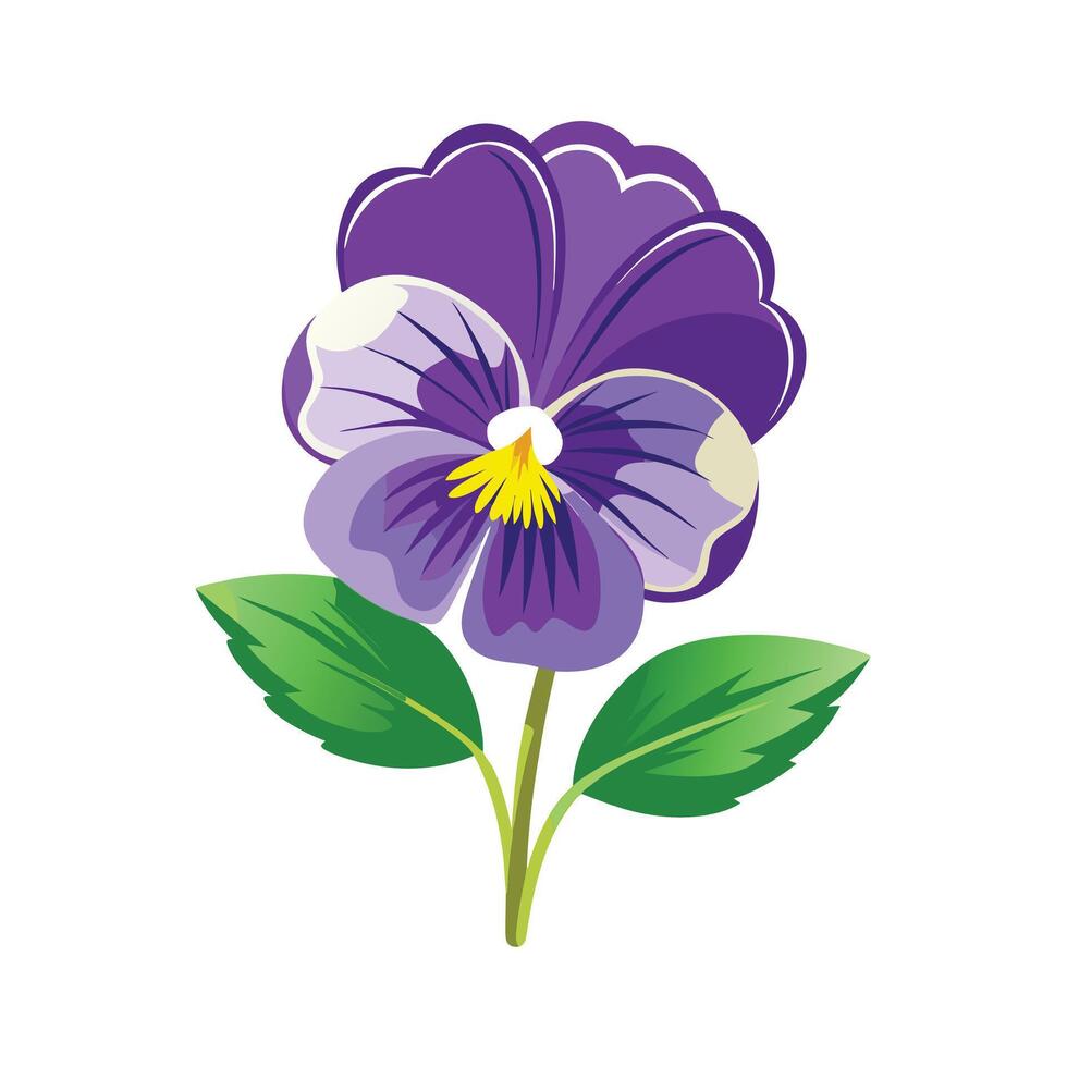 Beautiful Flower Minimalist Floral Illustration vector
