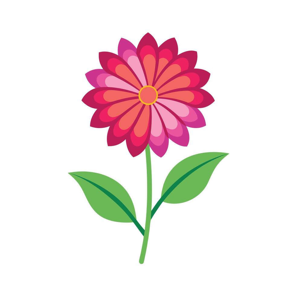 Beautiful Flower Minimalist Floral Illustration vector