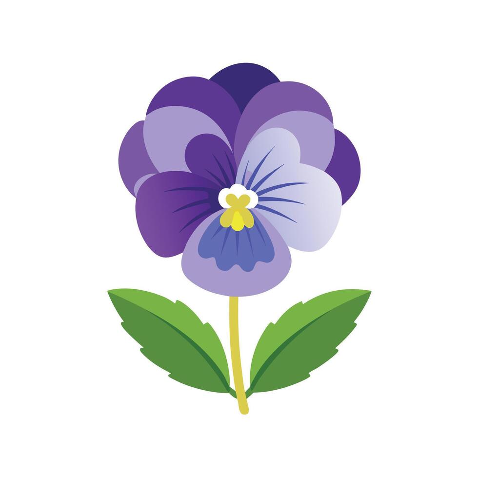 Beautiful Flower Minimalist Floral Illustration vector