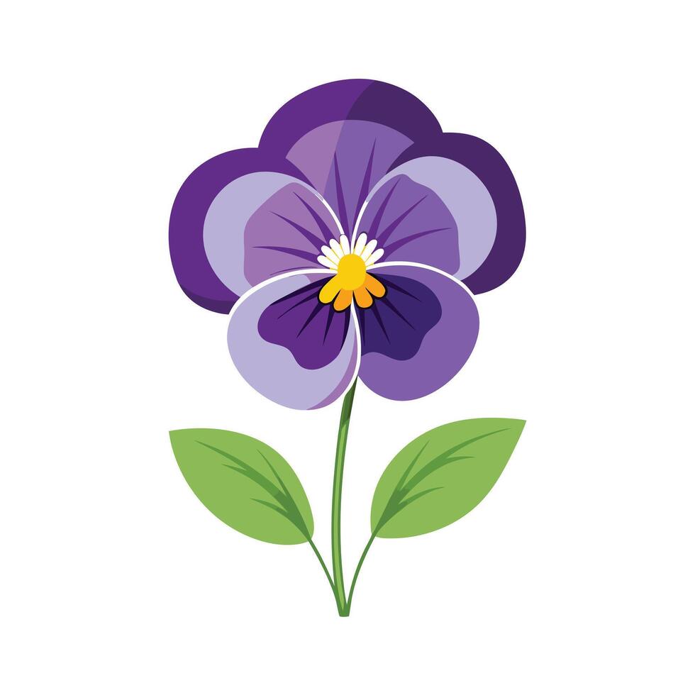 Beautiful Flower Minimalist Floral Illustration vector