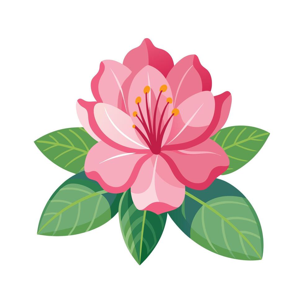 Beautiful Flower Minimalist Floral Illustration vector