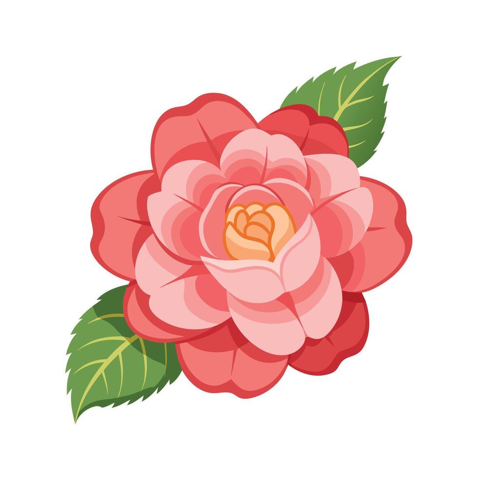 Beautiful Flower Minimalist Floral Illustration vector