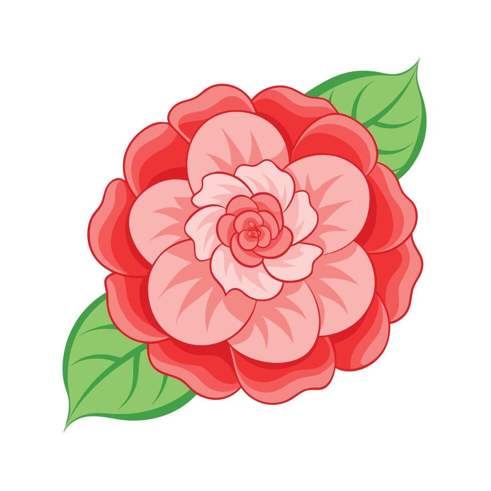 Beautiful Flower Minimalist Floral Illustration vector