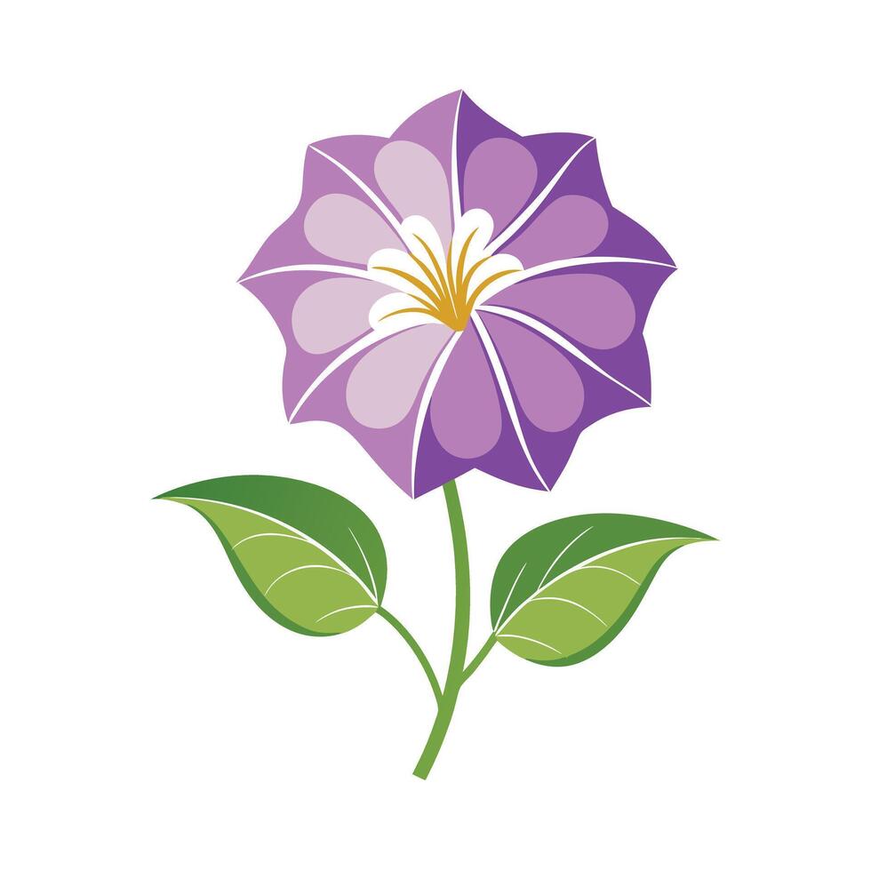 Beautiful Flower Minimalist Floral Illustration vector