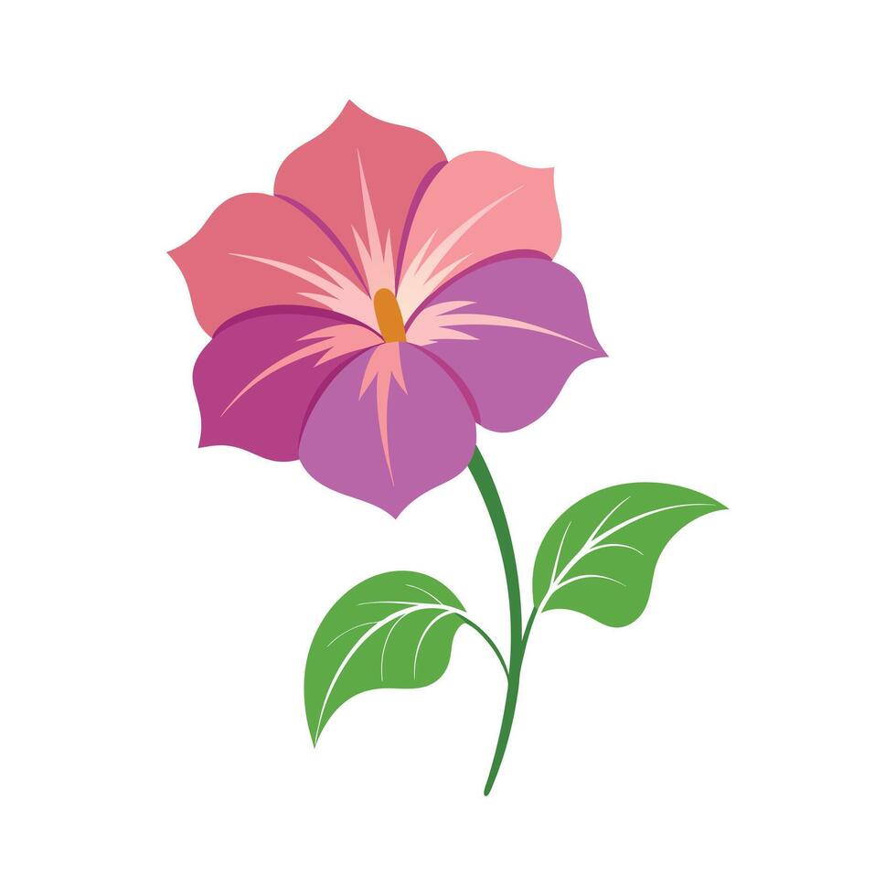 Beautiful Flower Minimalist Floral Illustration vector