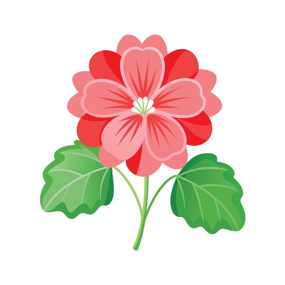 Beautiful Flower Minimalist Floral Illustration vector