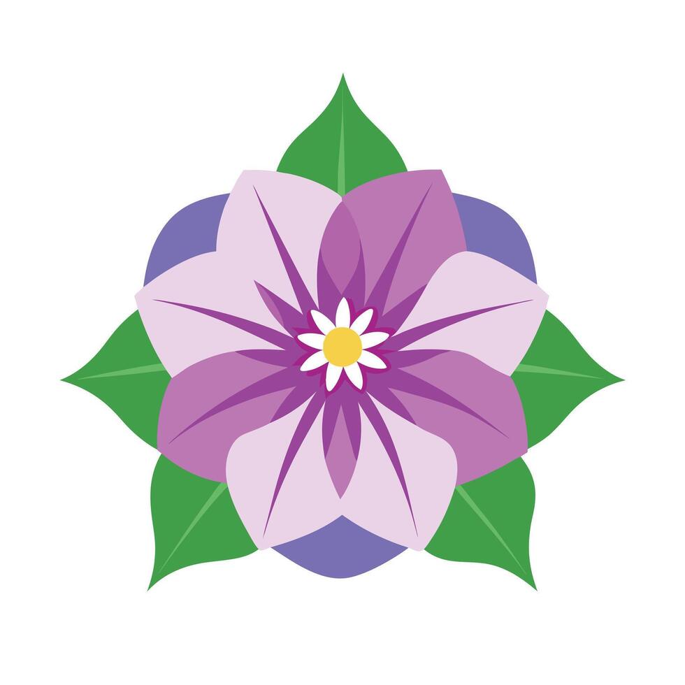 Beautiful Flower Minimalist Floral Illustration vector