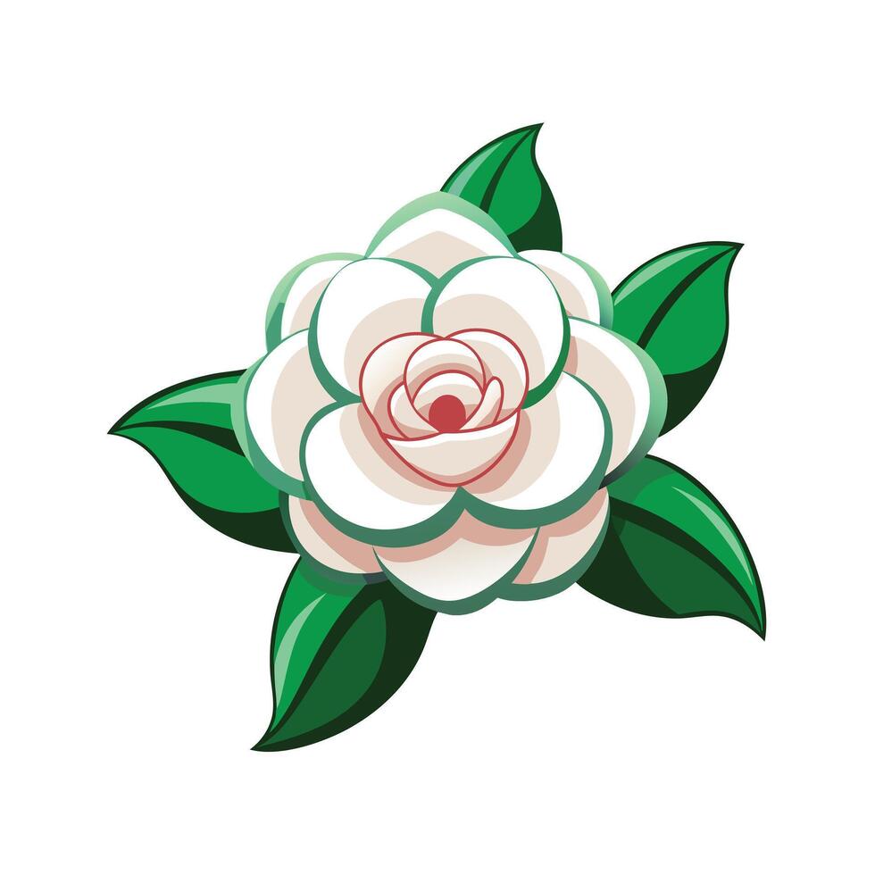 Beautiful Flower Minimalist Floral Illustration vector