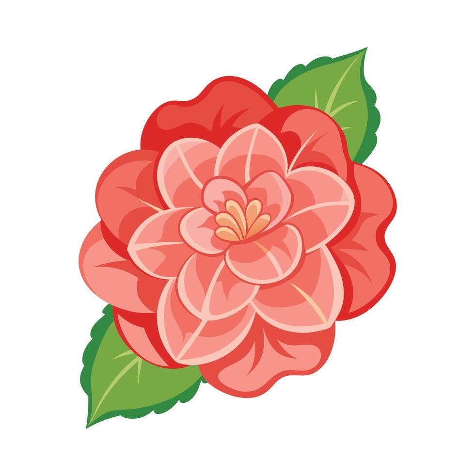 Beautiful Flower Minimalist Floral Illustration vector