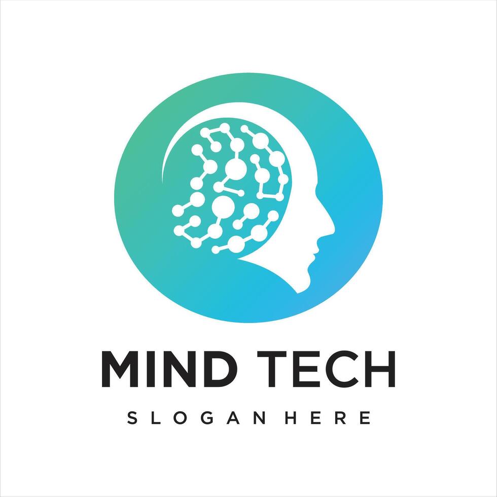 Artificial Intelligence modern Logo Design vector