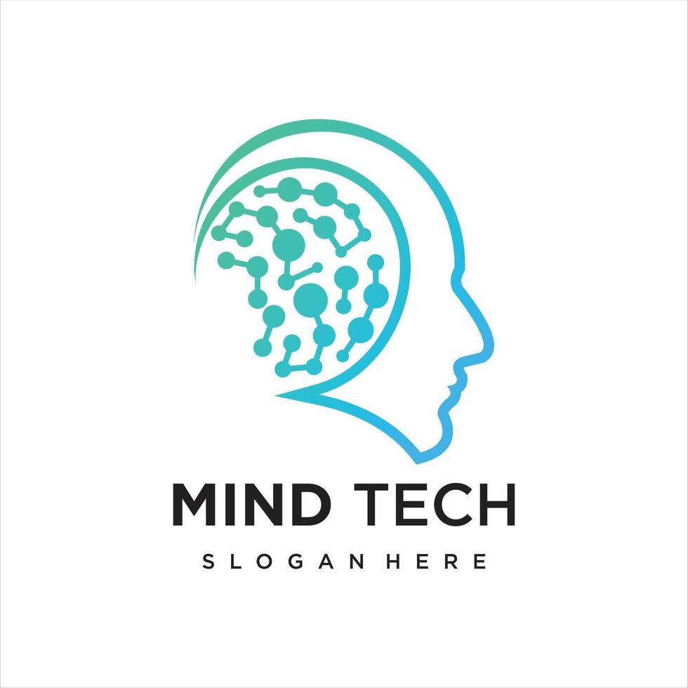 Artificial Intelligence modern Logo Design vector