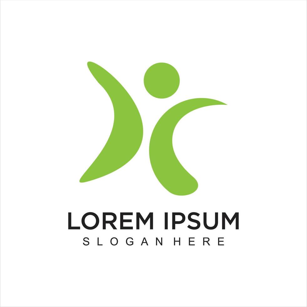 healty logo simple illustration design vector