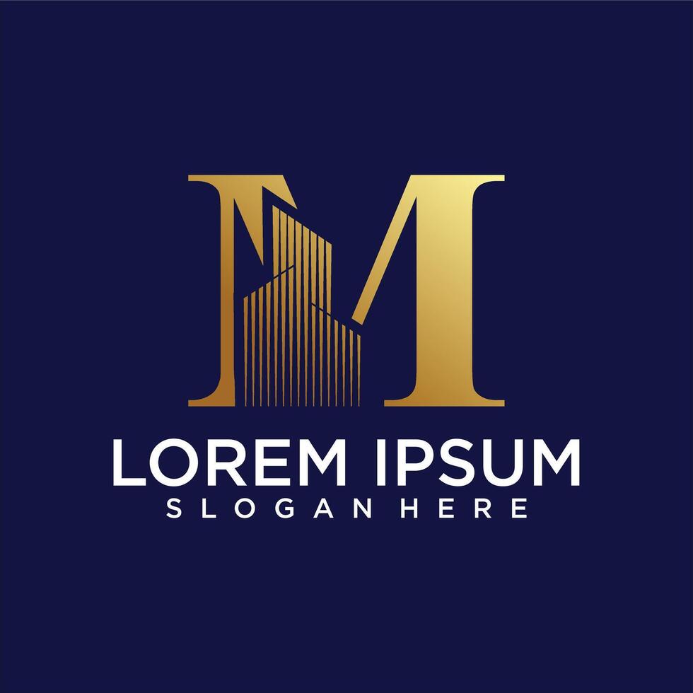 initial monogram logo for real estate with home shape creative design vector