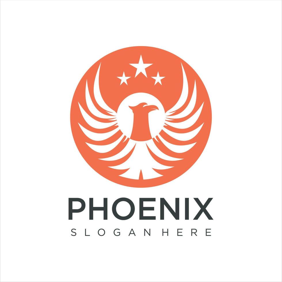 Phoenix Fire Bird Logo Design Concept abstract Logo design template vector