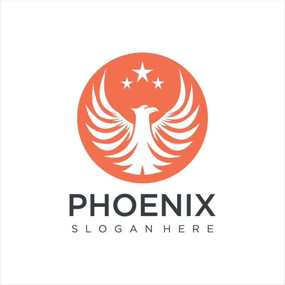 Phoenix Fire Bird Logo Design Concept abstract Logo design template vector