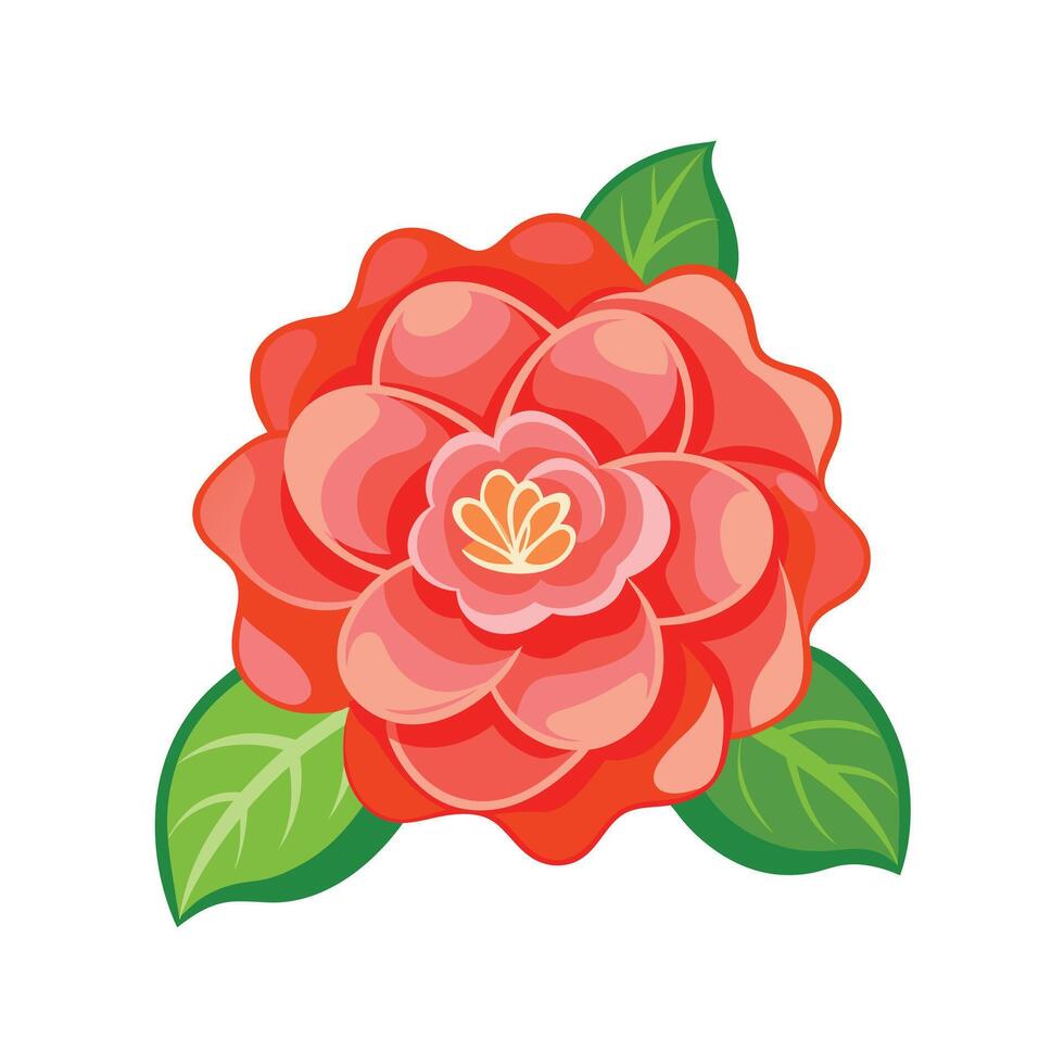 Beautiful Flower Minimalist Floral Illustration vector