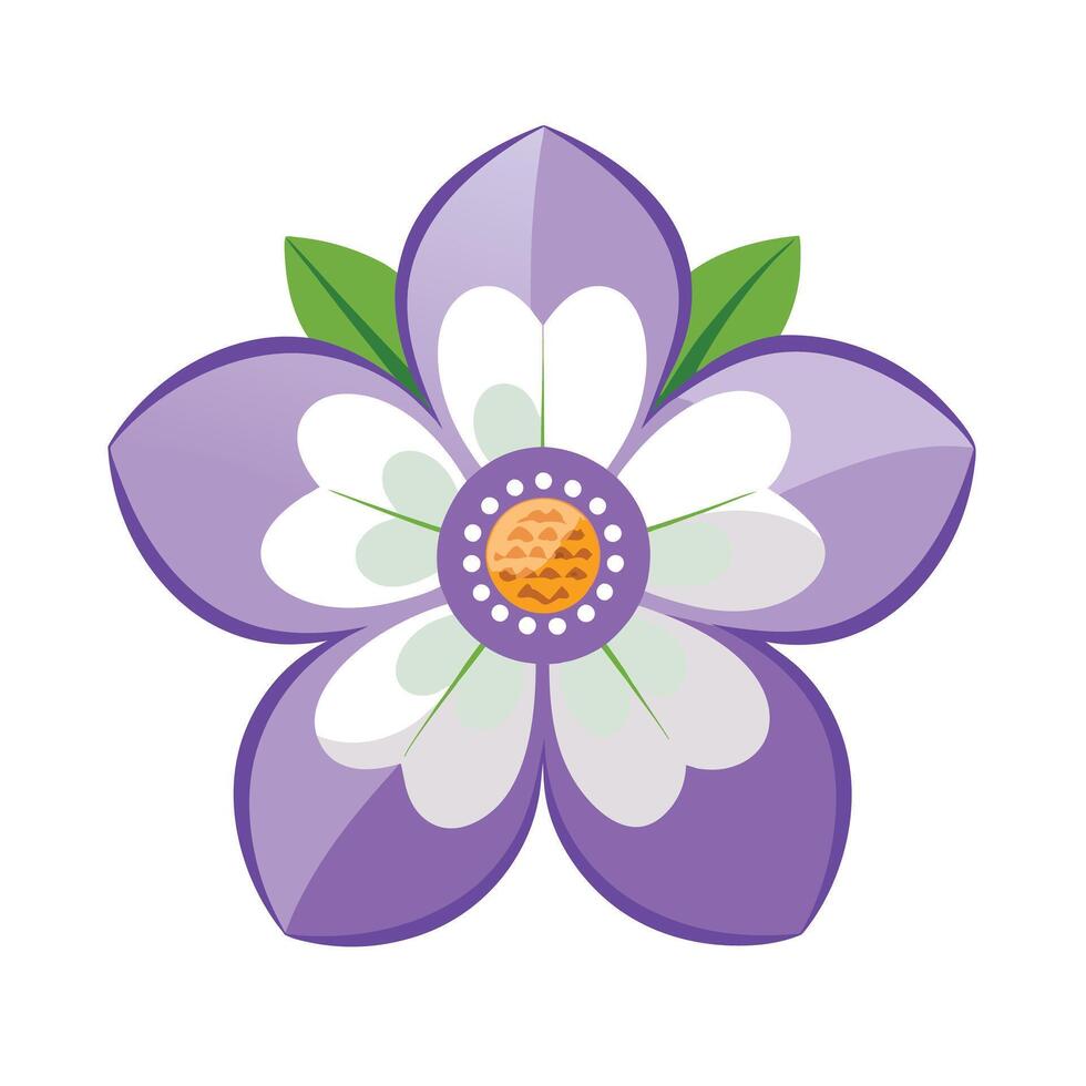 Beautiful Flower Minimalist Floral Illustration vector