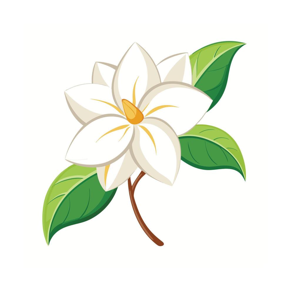 Beautiful Flower Minimalist Floral Illustration vector