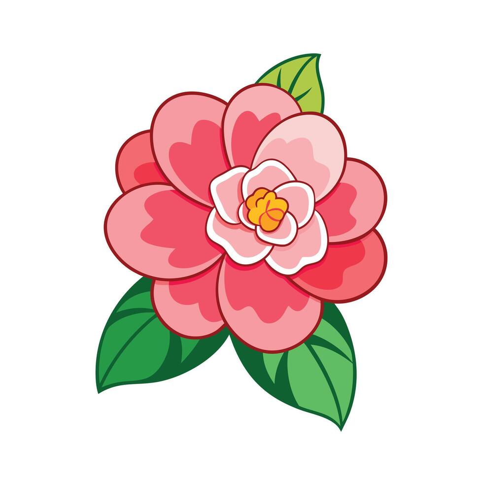 Beautiful Flower Minimalist Floral Illustration vector