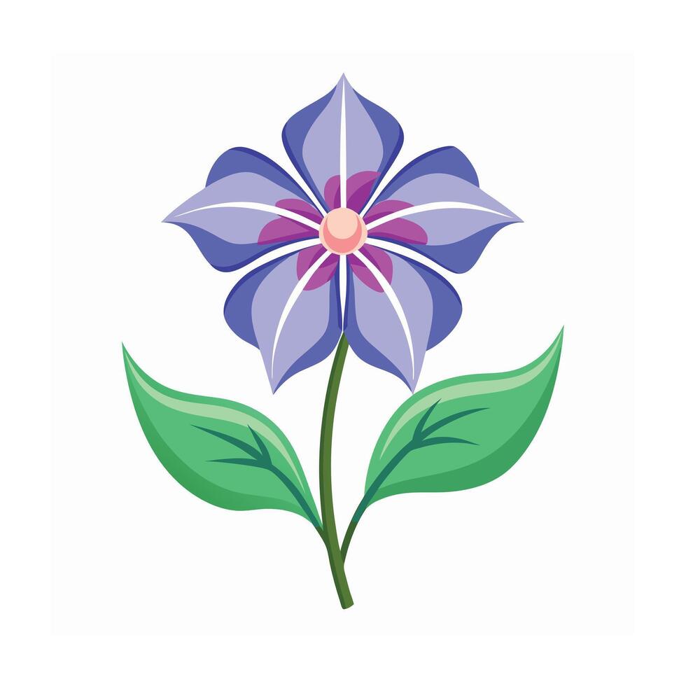 Beautiful Flower Minimalist Floral Illustration vector