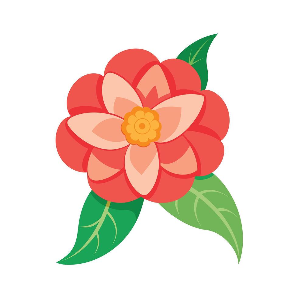 Beautiful Flower Minimalist Floral Illustration vector