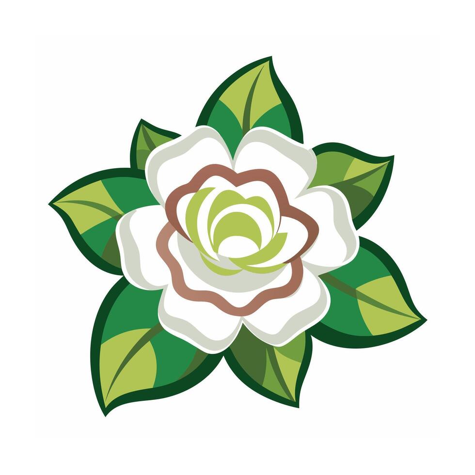 Beautiful Flower Minimalist Floral Illustration vector