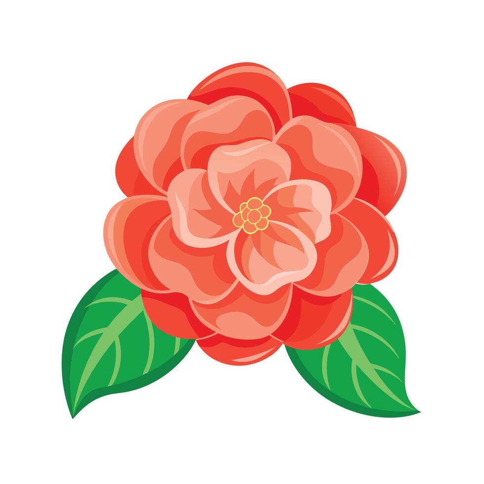 Beautiful Flower Minimalist Floral Illustration vector