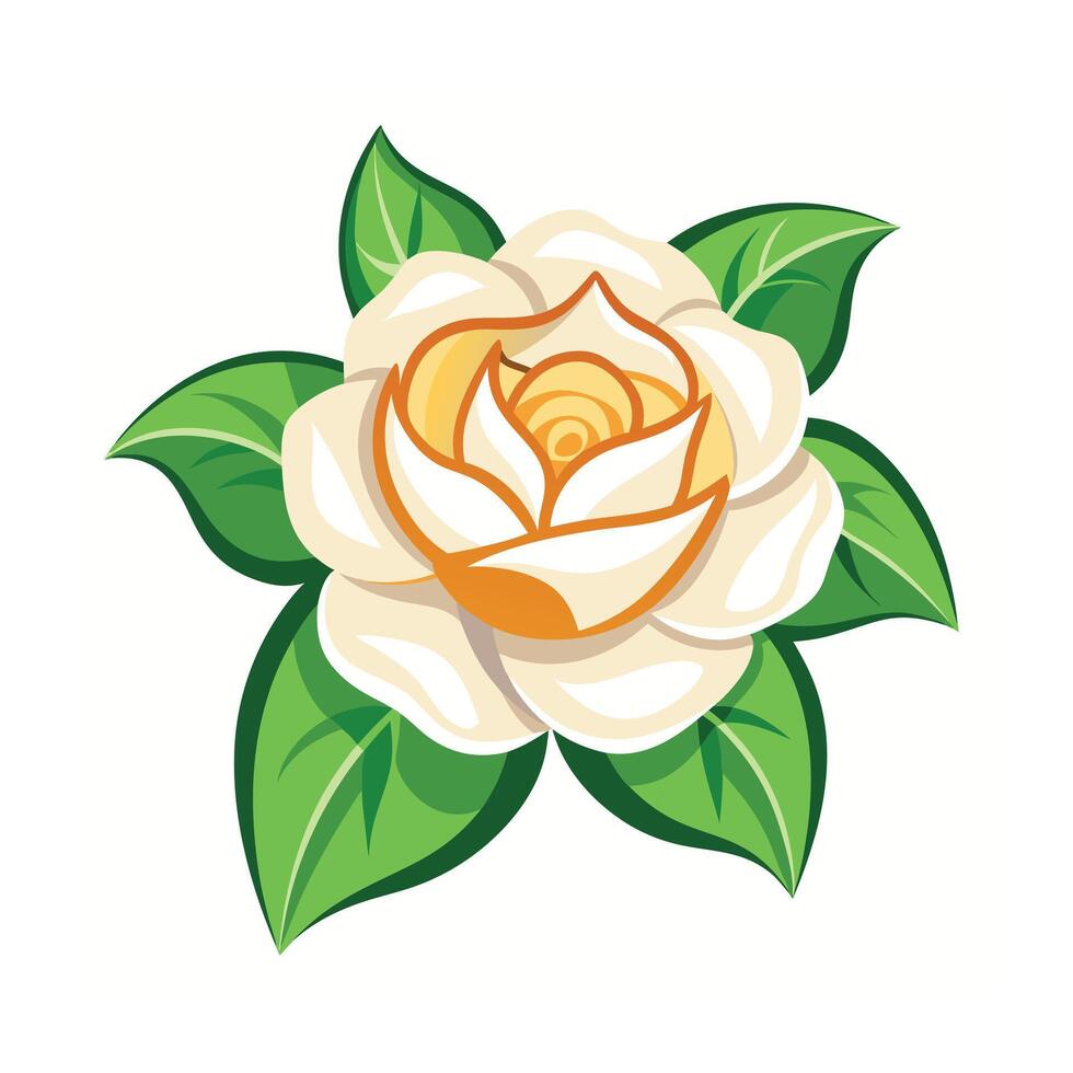 Beautiful Flower Minimalist Floral Illustration vector