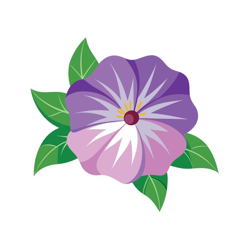Beautiful Flower Minimalist Floral Illustration vector