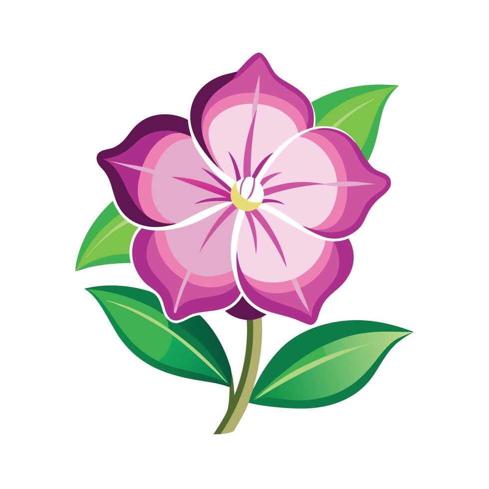 Beautiful Flower Minimalist Floral Illustration vector
