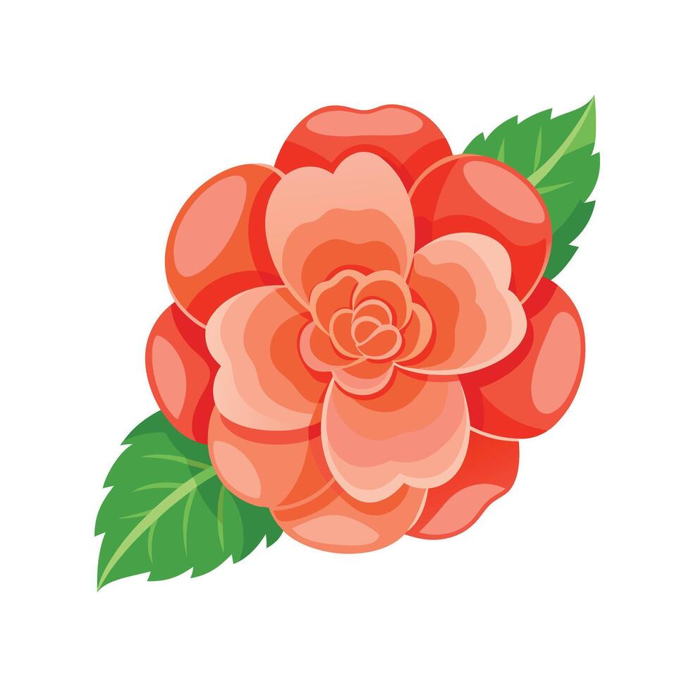 Beautiful Flower Minimalist Floral Illustration vector