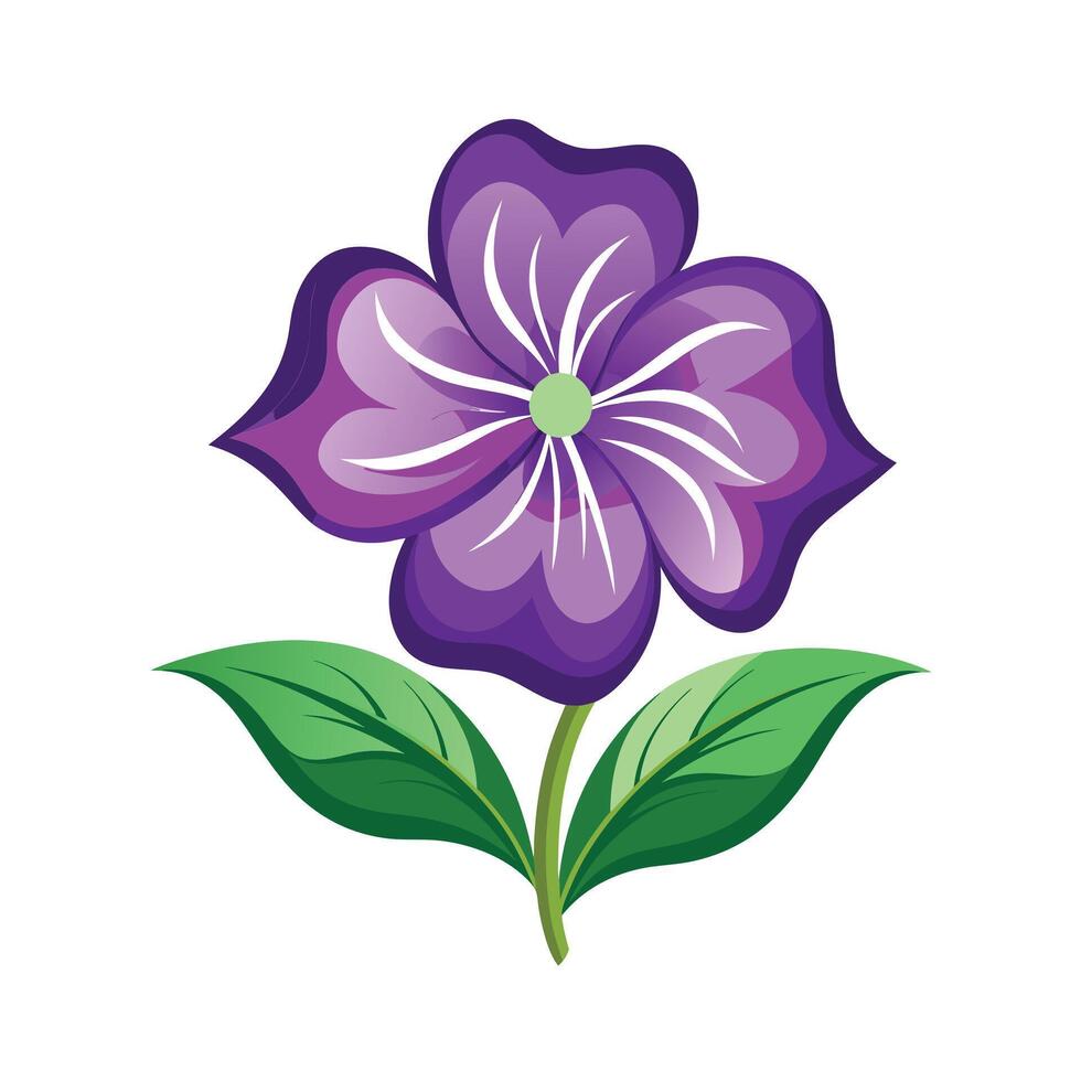 Beautiful Flower Minimalist Floral Illustration vector