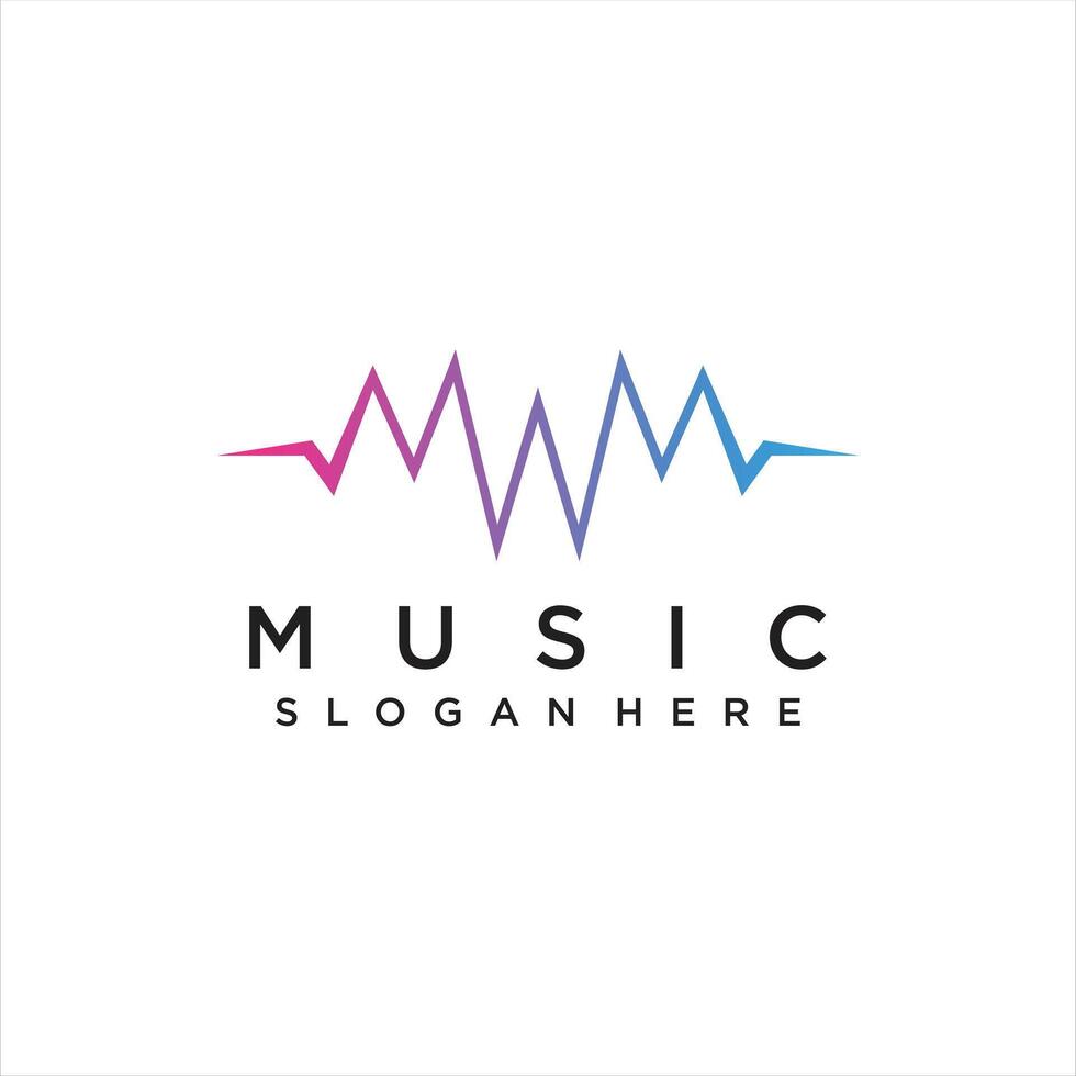 music player element. logo template electronic music, equalizer, store, dj, nightclub and others vector