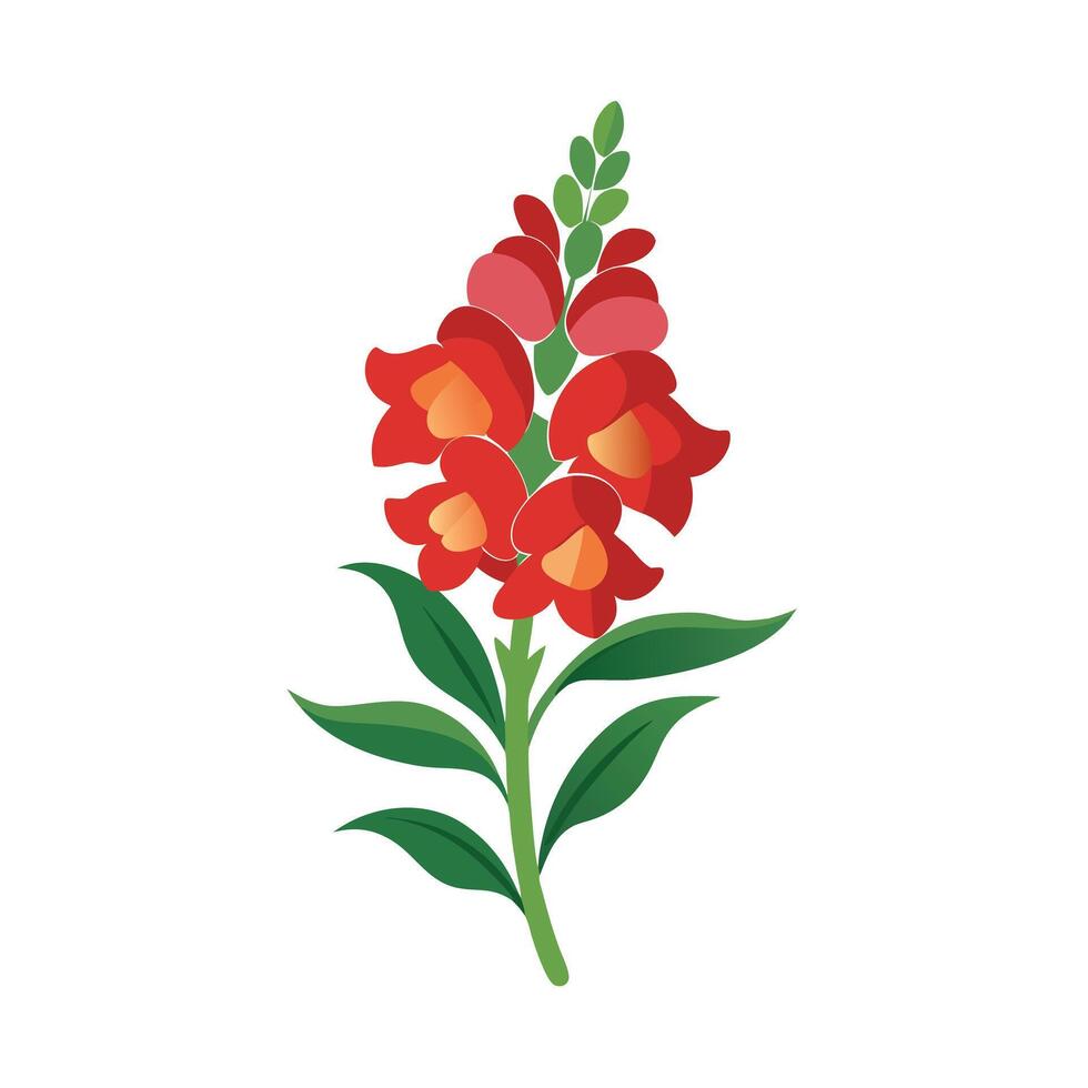 Beautiful Flower Minimalist Floral Illustration vector